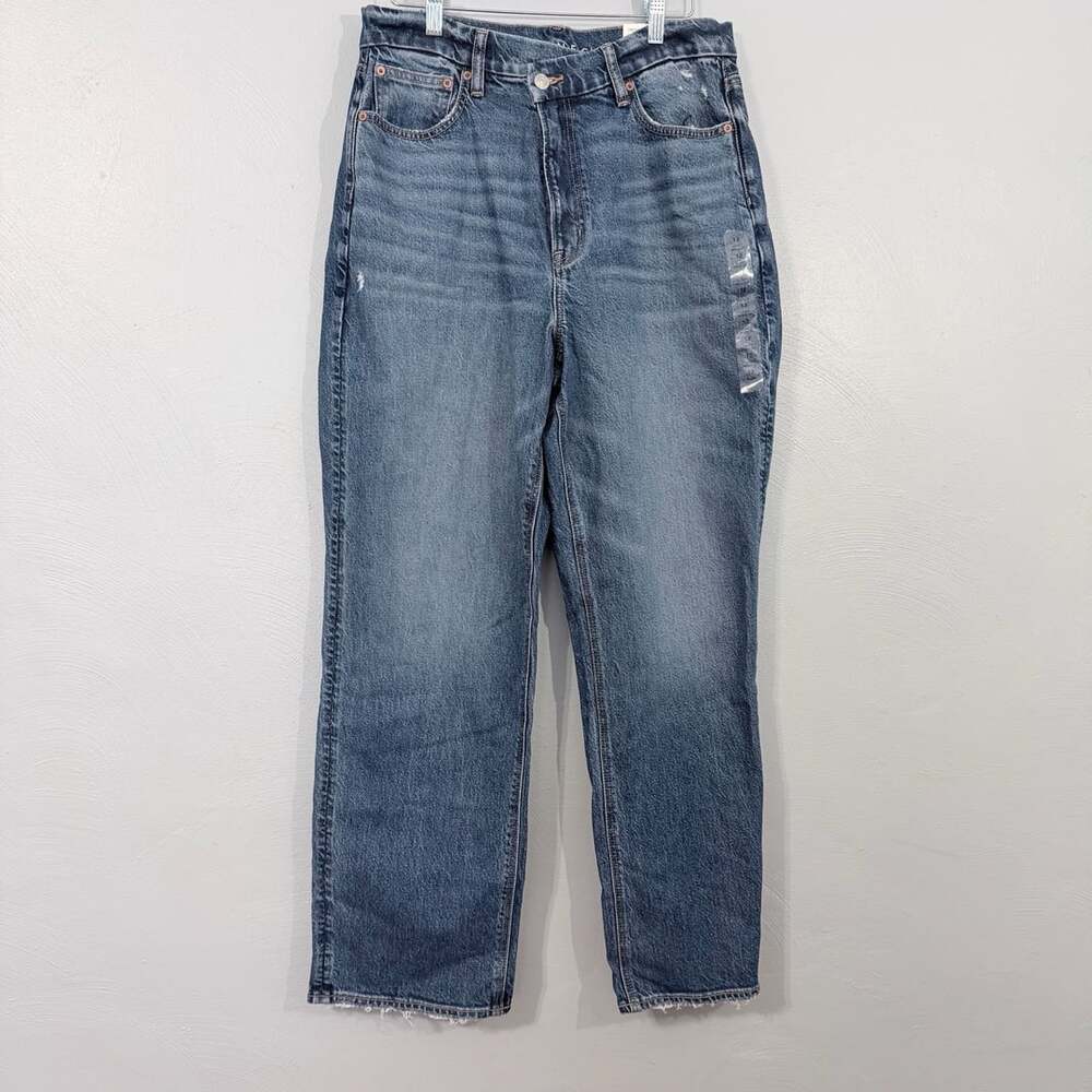 American Eagle Curvy 90s Straight Jeans Size 12 Regular Tidal Blue
